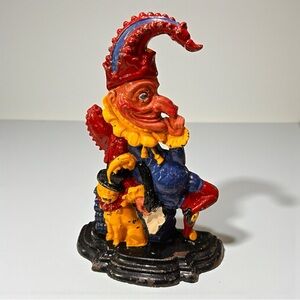 Antique Victorian Metal ‘Punch’ Door Stop